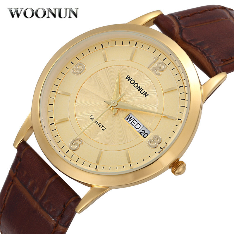 Luxury Watch Holder For Men - 2020 WOONUN Jam Tangan Emas Bermerek