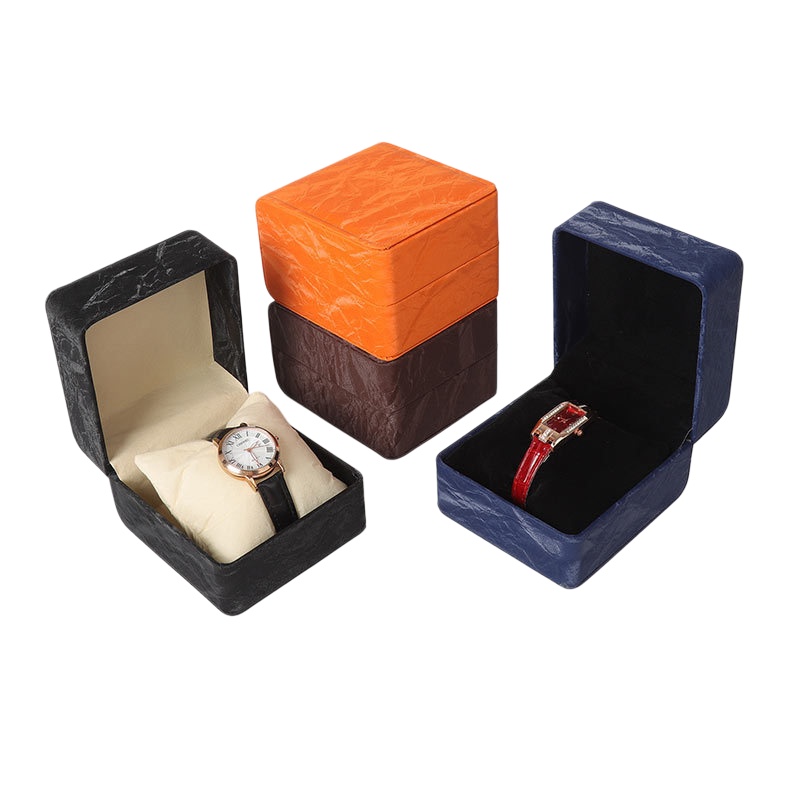 Luxury Watch Packaging Box - Kotak Jam Tangan PU Sudut Bundar,