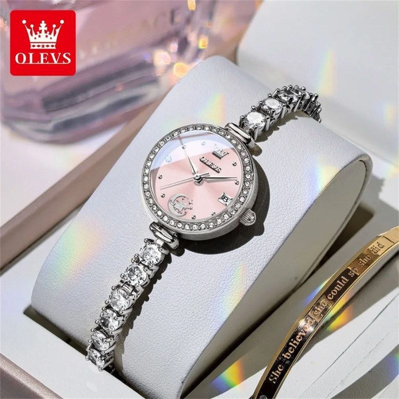 Luxury Watch E Jewellery - Jam Tangan Wanita OLEVS, Gelang Perhiasan,
