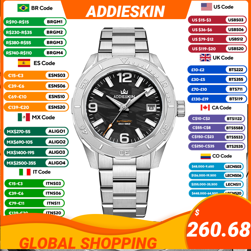 Luxury Watch Second Hand - AddiesKin Miyota9015 Jam Tangan Pria Mekanis