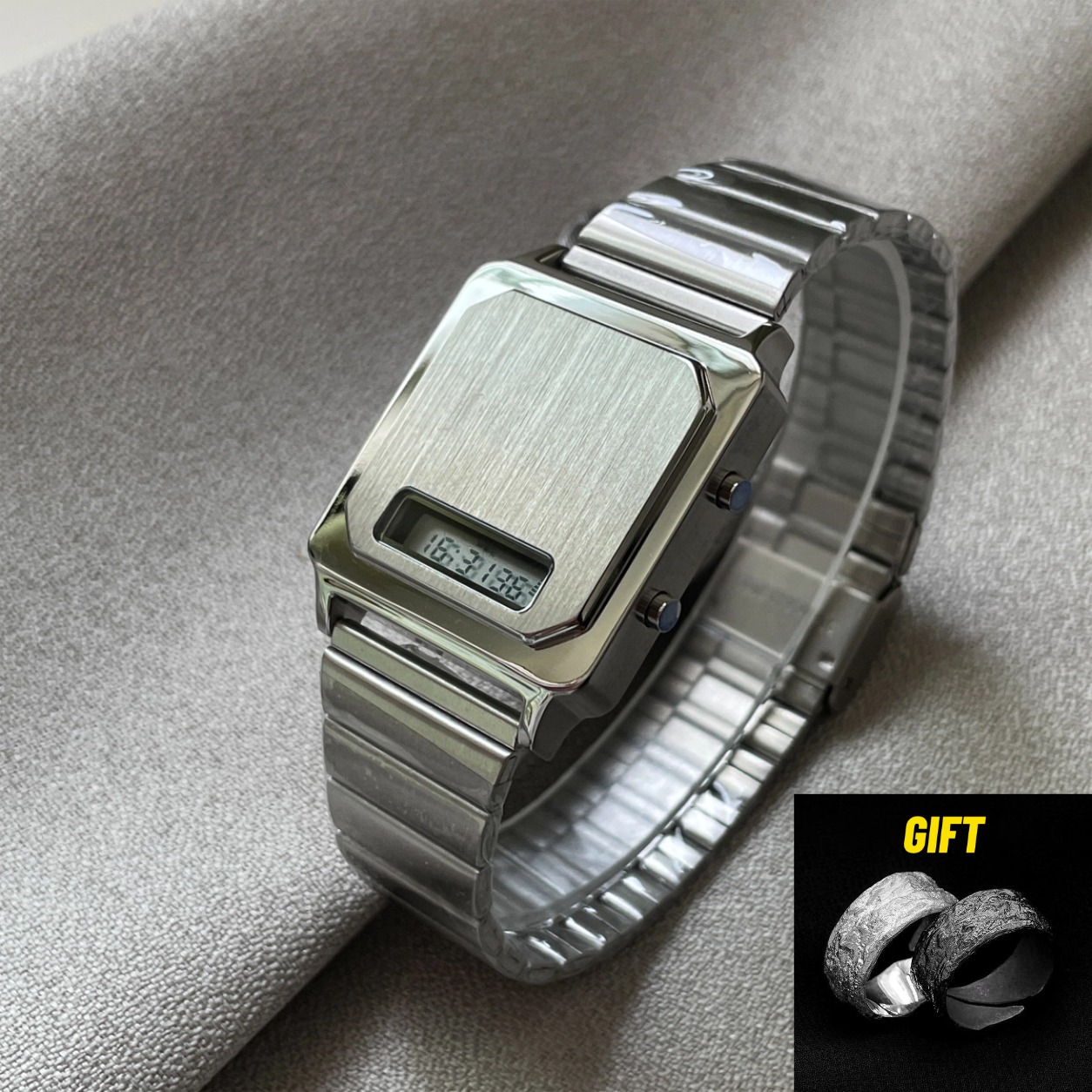 Luxury Watch Holder For Men - CILOA Jam Tangan Elektronik Persegi Baru