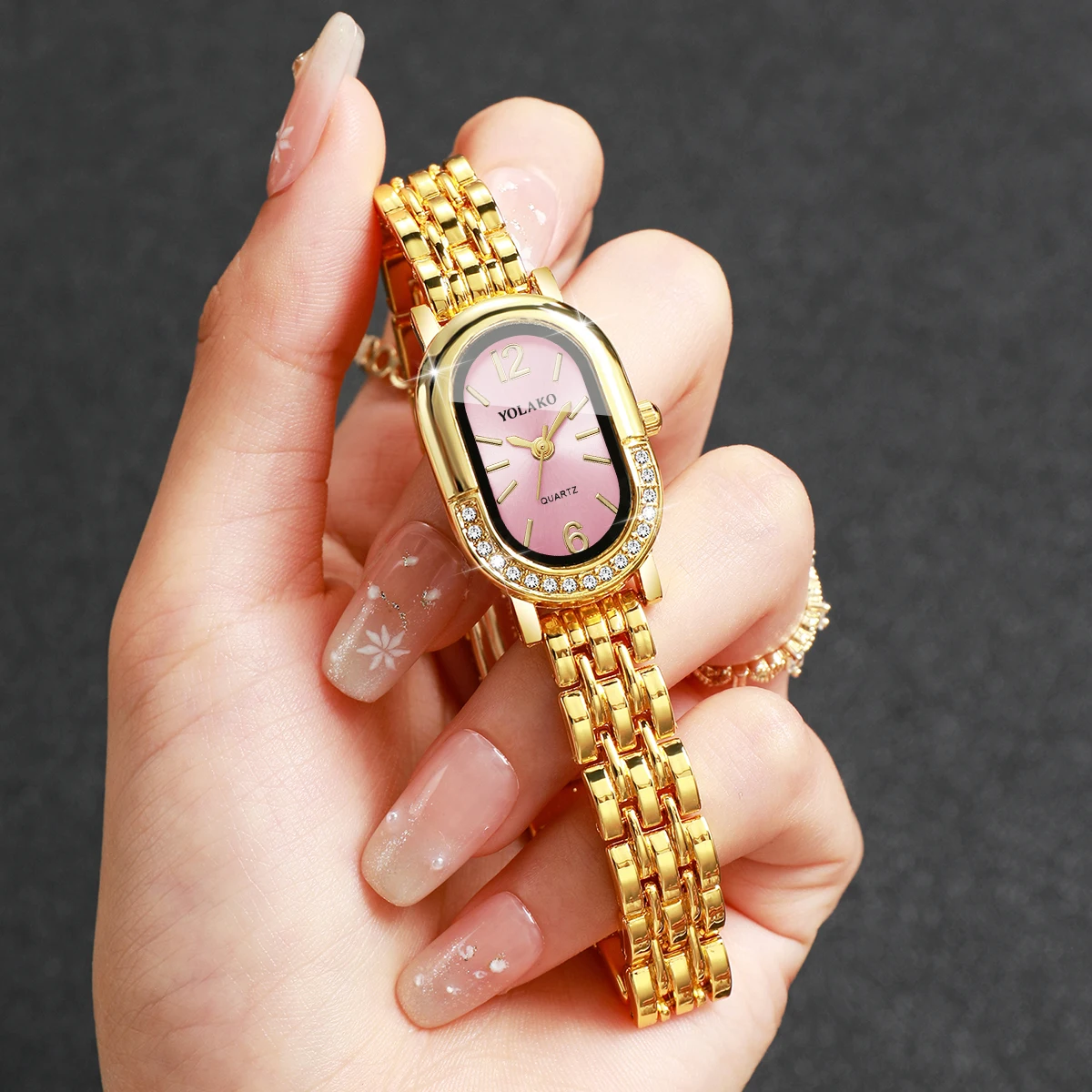 Luxury Watch Packaging Box - Jam Tangan Kuarsa Wanita Berlian Imitasi