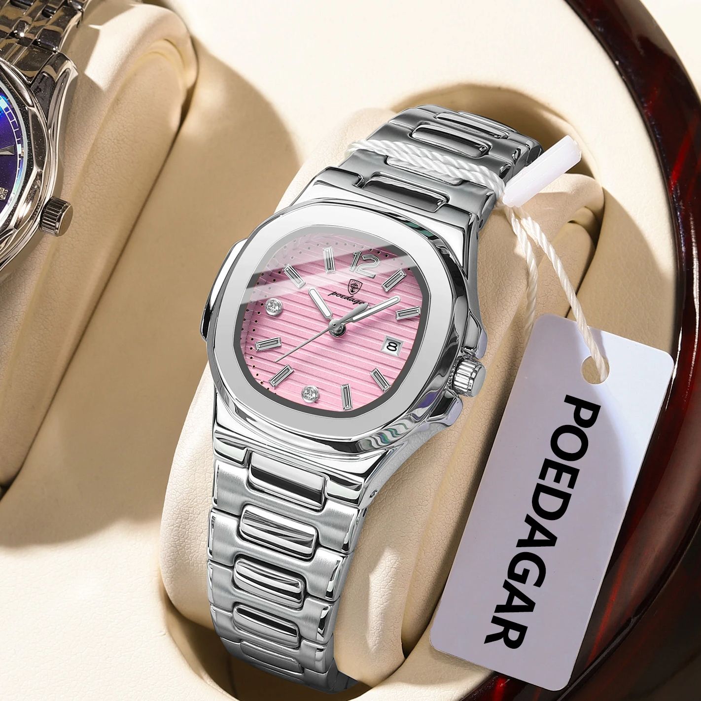 Luxury Watch Female - Jam Tangan Wanita POEDAGAR Square Fashion,