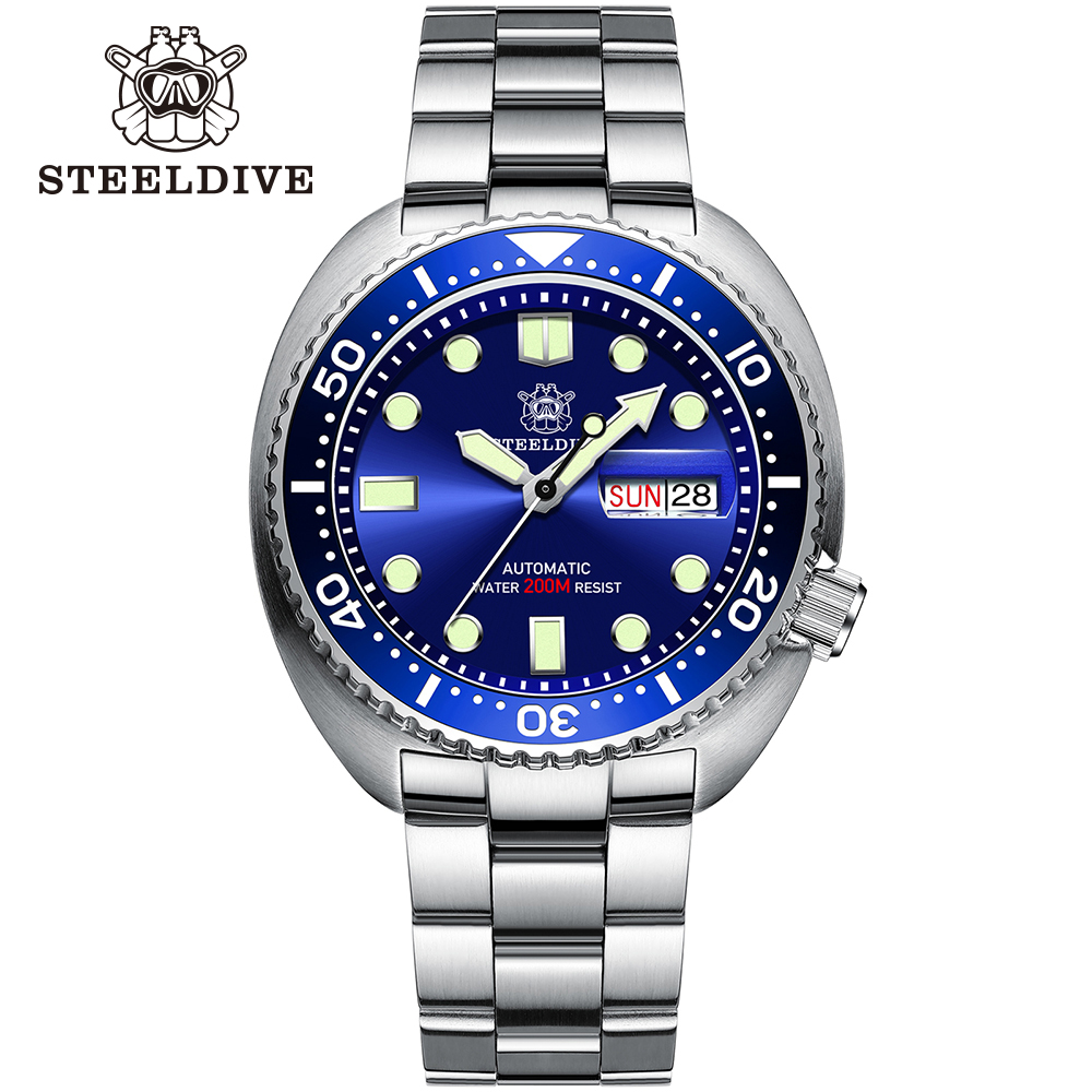 Seiko Watch Prospex - STEELDIVE jam tangan tanggal dan hari