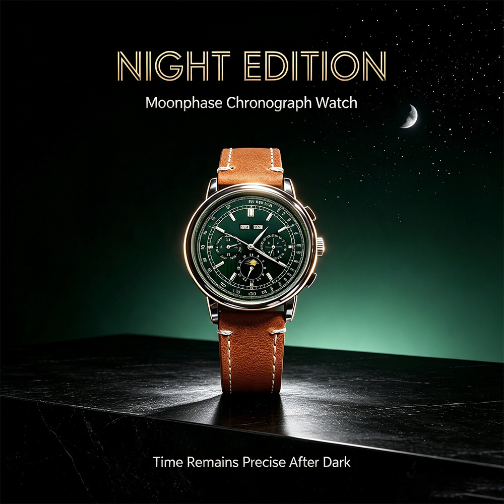 Sapphire Crystal Display - Jam Tangan Otomatis Men ST1655 Movement