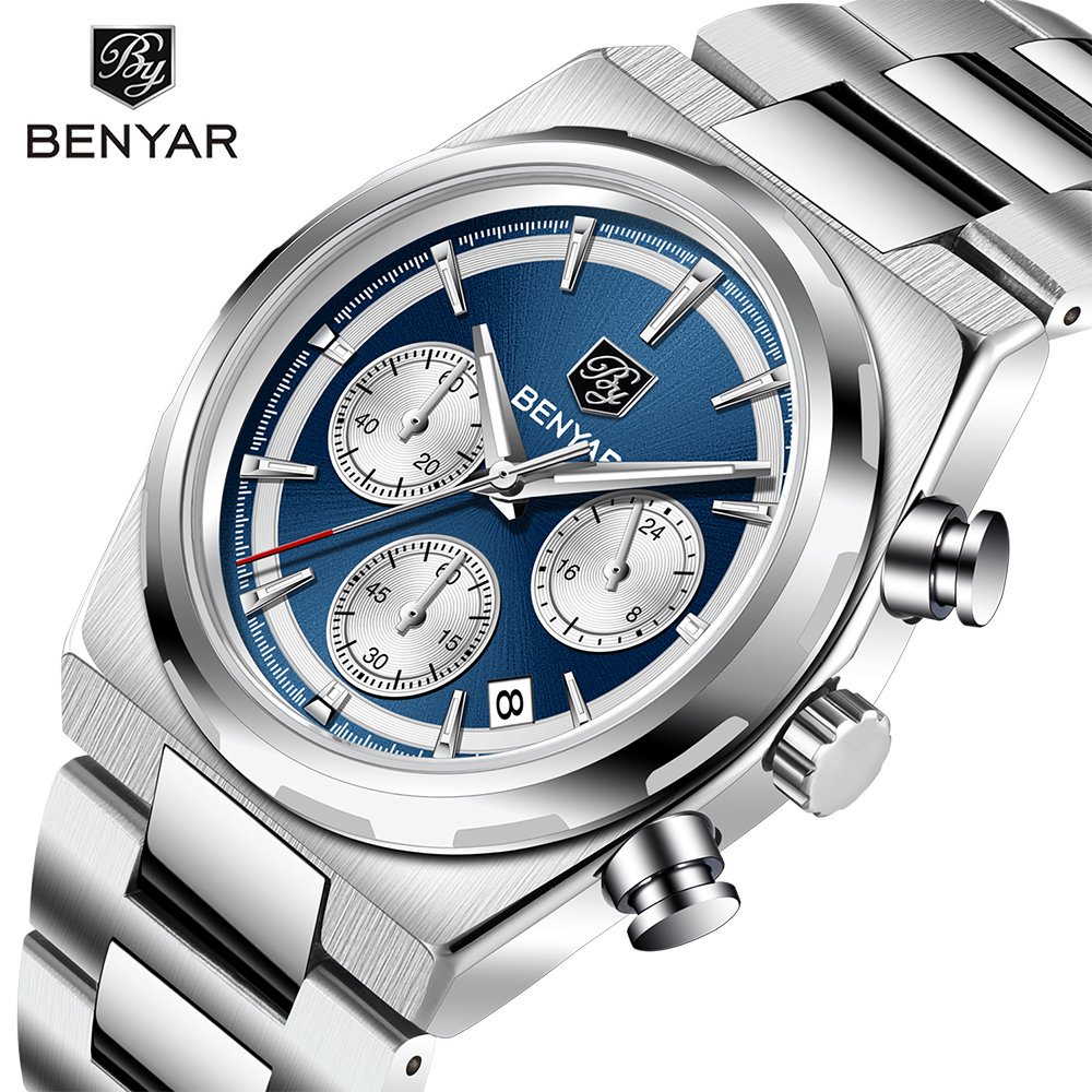 Luxury Watch Second Hand - BENYAR Jam Tangan Kuarsa Multifungsi Pria