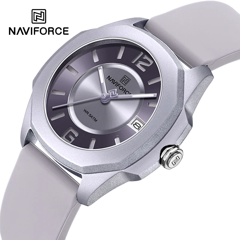Luxury Watch Black - NAVIFORCE jam tangan 7107 wanita, arloji