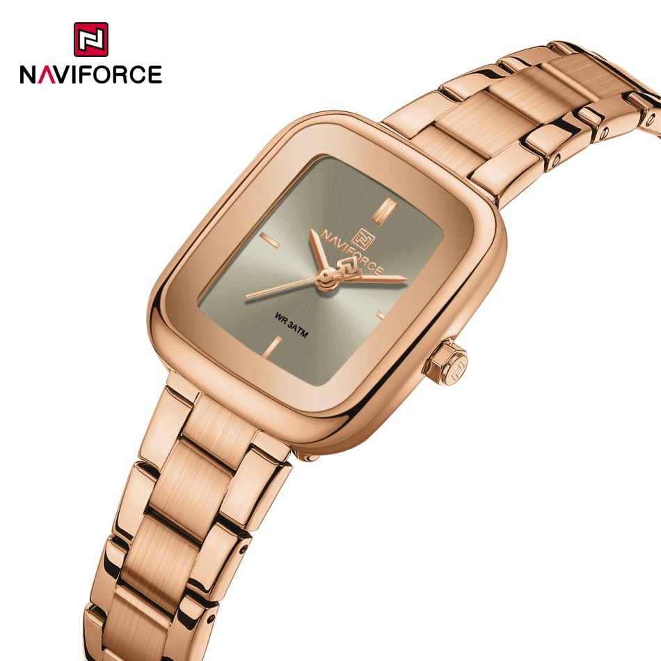 Luxury Watch Black - Jam Tangan Wanita NAVIFORCE Vintage Fashion