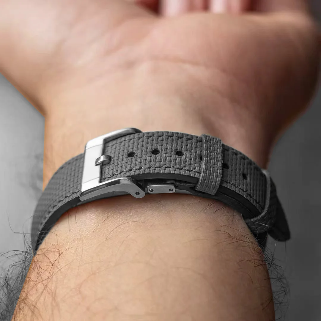 Luxury Watch Black - Tali Jam Tangan dengan Gesper Pegas