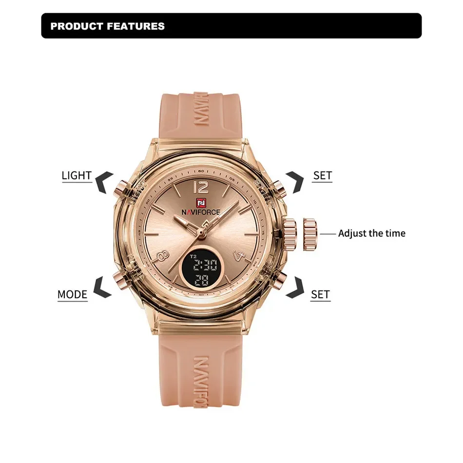 NAVIFORCE NF7109 jam tangan ku - Luxury Watch Black ulasan dan harga