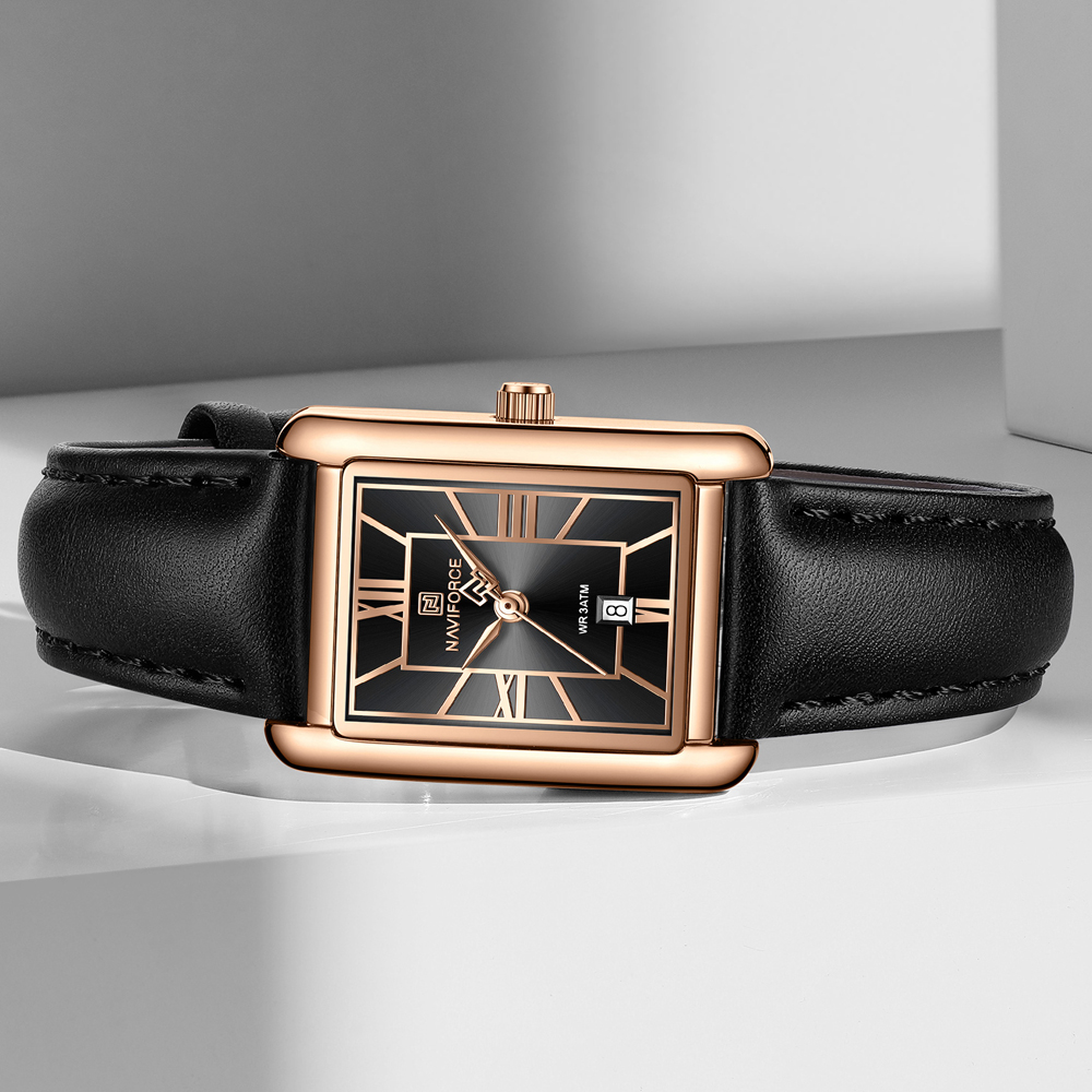 NAVIFORCE Jam Tangan Kuarsa Pe - Luxury Watch Black ulasan dan harga