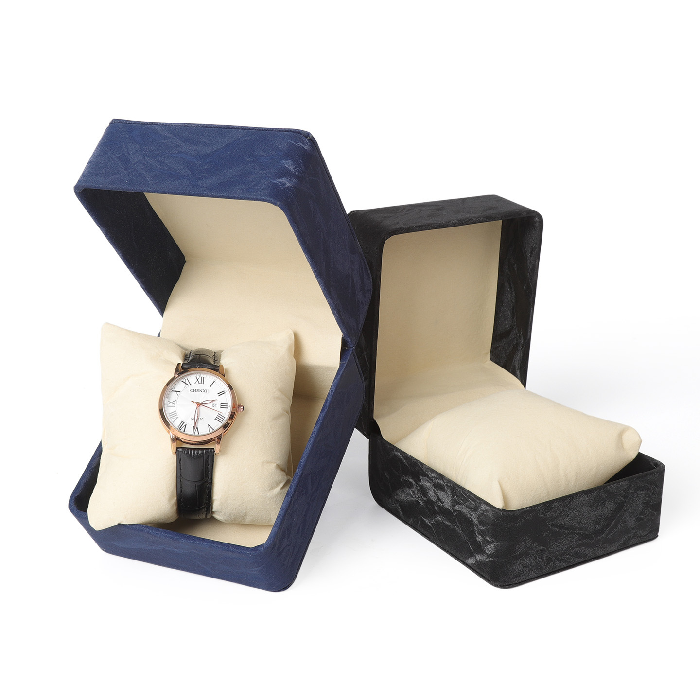 Kotak Jam Tangan PU Sudut Bund - Luxury Watch Packaging Box ulasan dan harga