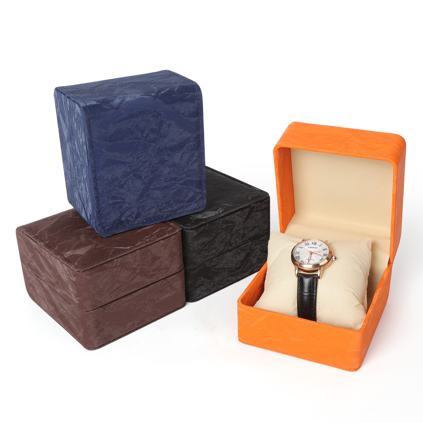 Kotak Jam Tangan PU Sudut Bund - Luxury Watch Packaging Box ulasan dan harga