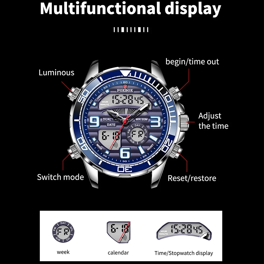 FOXBOX jam tangan pria, jam ta - Luxury Watch All Brands ulasan dan harga
