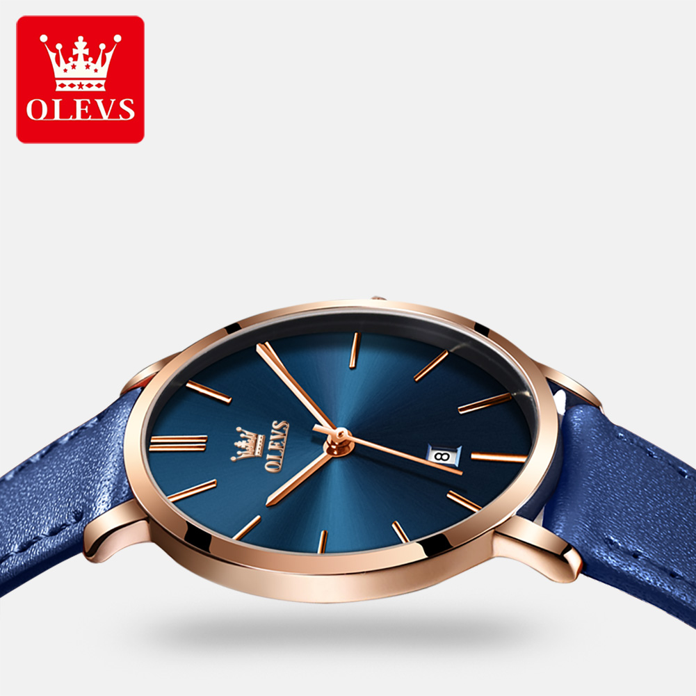 OLEVS jam tangan wanita, arloj - Luxury Watch With Leather Strap ulasan dan harga