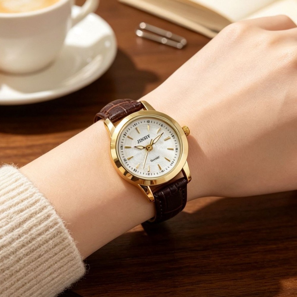 Jam Tangan Quartz Tali Kulit F - Luxury Watch With Leather Strap ulasan dan harga