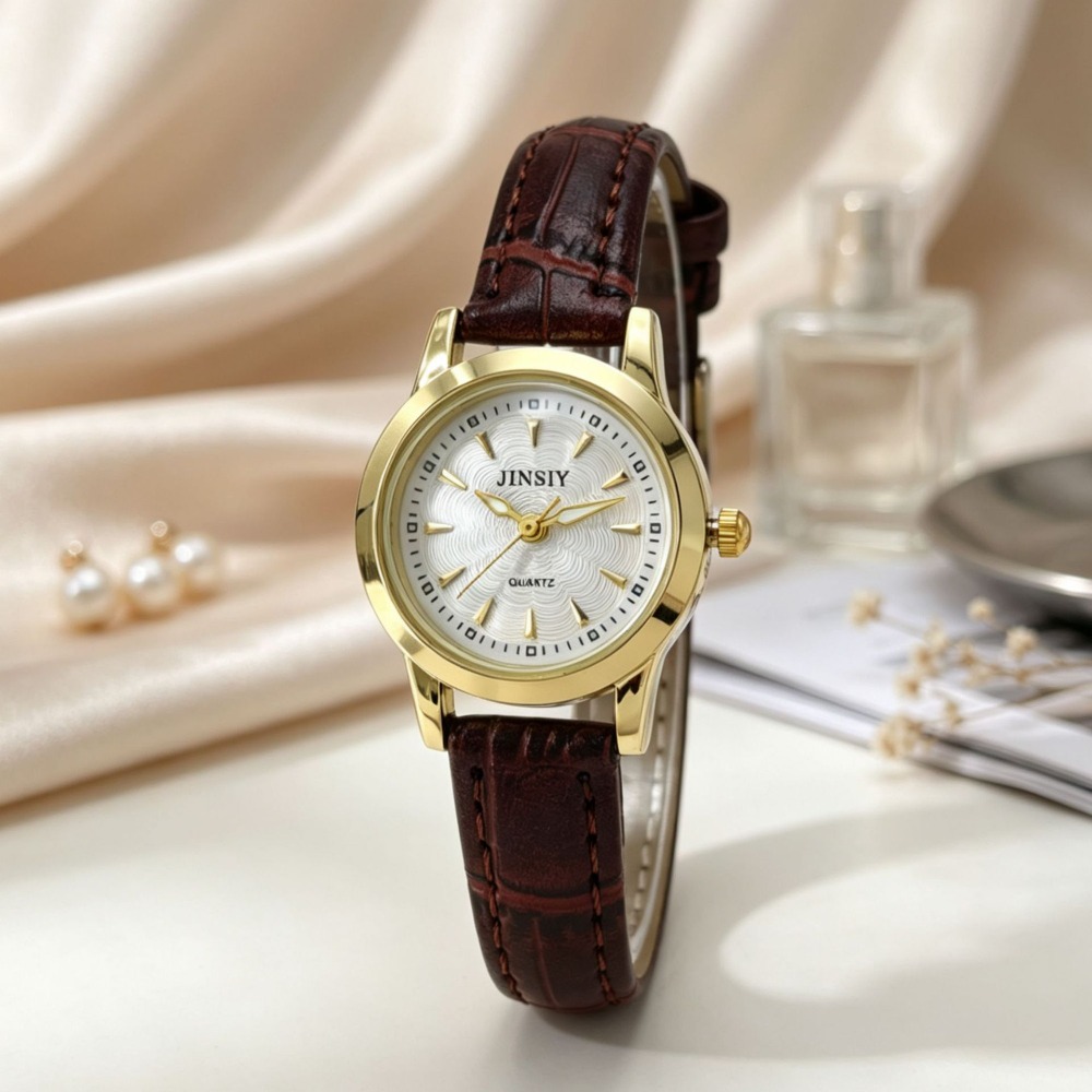 Jam Tangan Quartz Tali Kulit F - Luxury Watch With Leather Strap ulasan dan harga