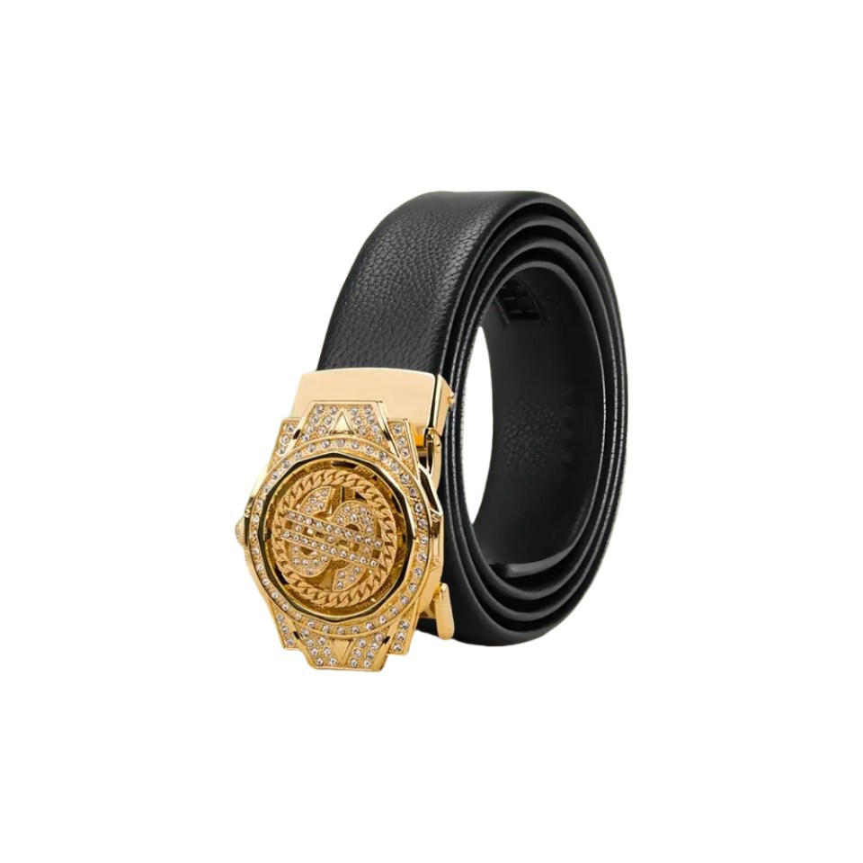 Sabuk Pria Kulit PU Coklat Ges - Luxury Watch In China ulasan dan harga