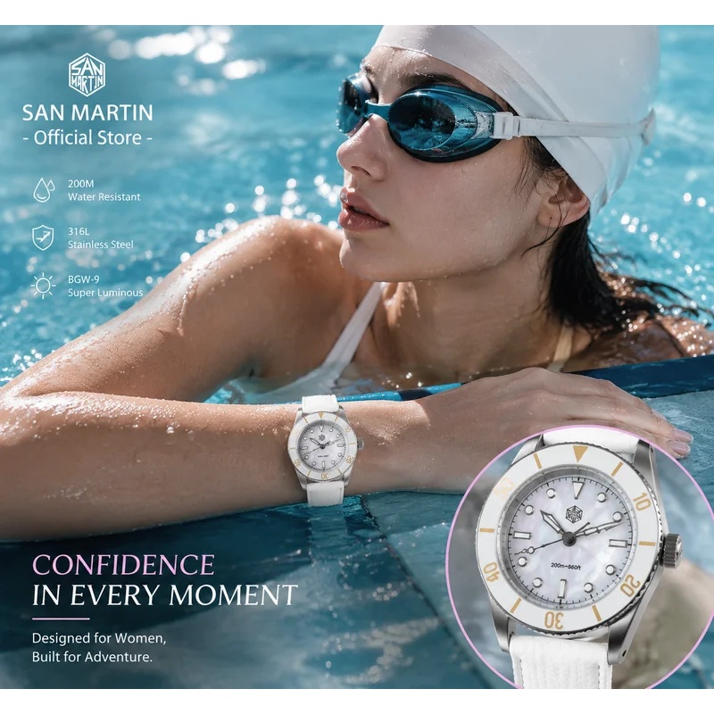 Jam Tangan Wanita San Martin M - Sapphire Crystal Display ulasan dan harga