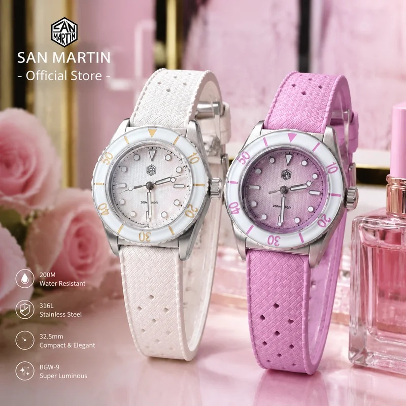 Jam Tangan Wanita San Martin M - Sapphire Crystal Display ulasan dan harga