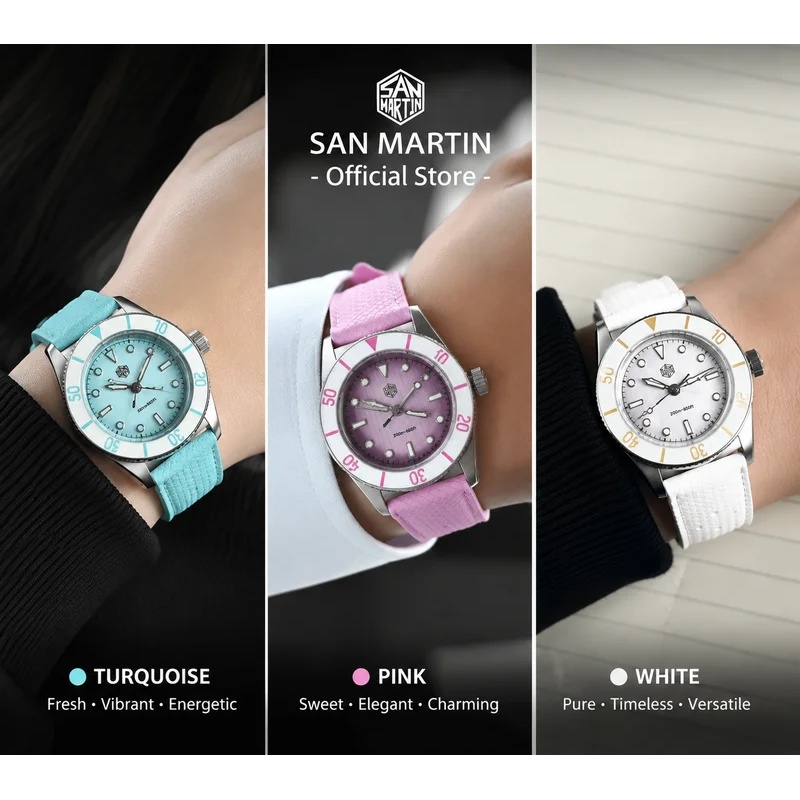 Jam Tangan Wanita San Martin M - Sapphire Crystal Display ulasan dan harga