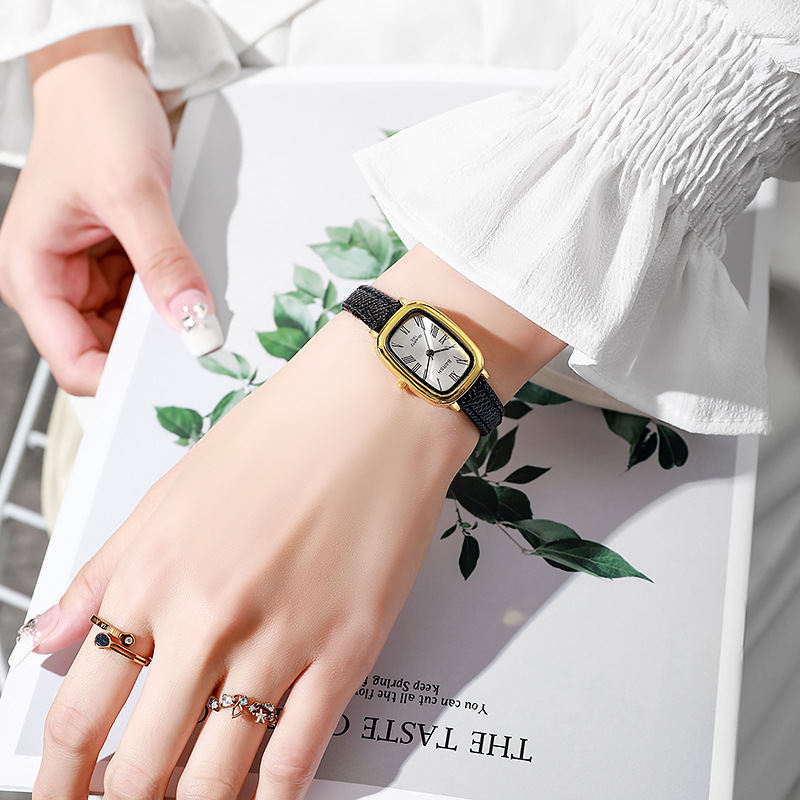 Jam Tangan Kuarsa Modis Jam Ta - Luxury Watch With Leather Strap ulasan dan harga