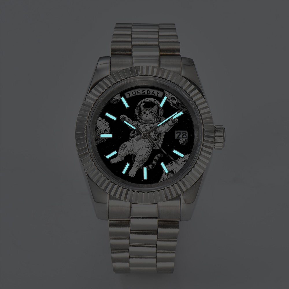 Jam Tangan Pria Kreatif 40mm/3 - Sapphire Crystal Display ulasan dan harga