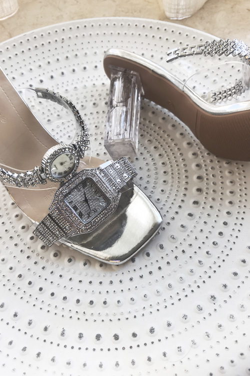 Sepatu hak tinggi kristal desa - Luxury Watch With Leather Strap ulasan dan harga