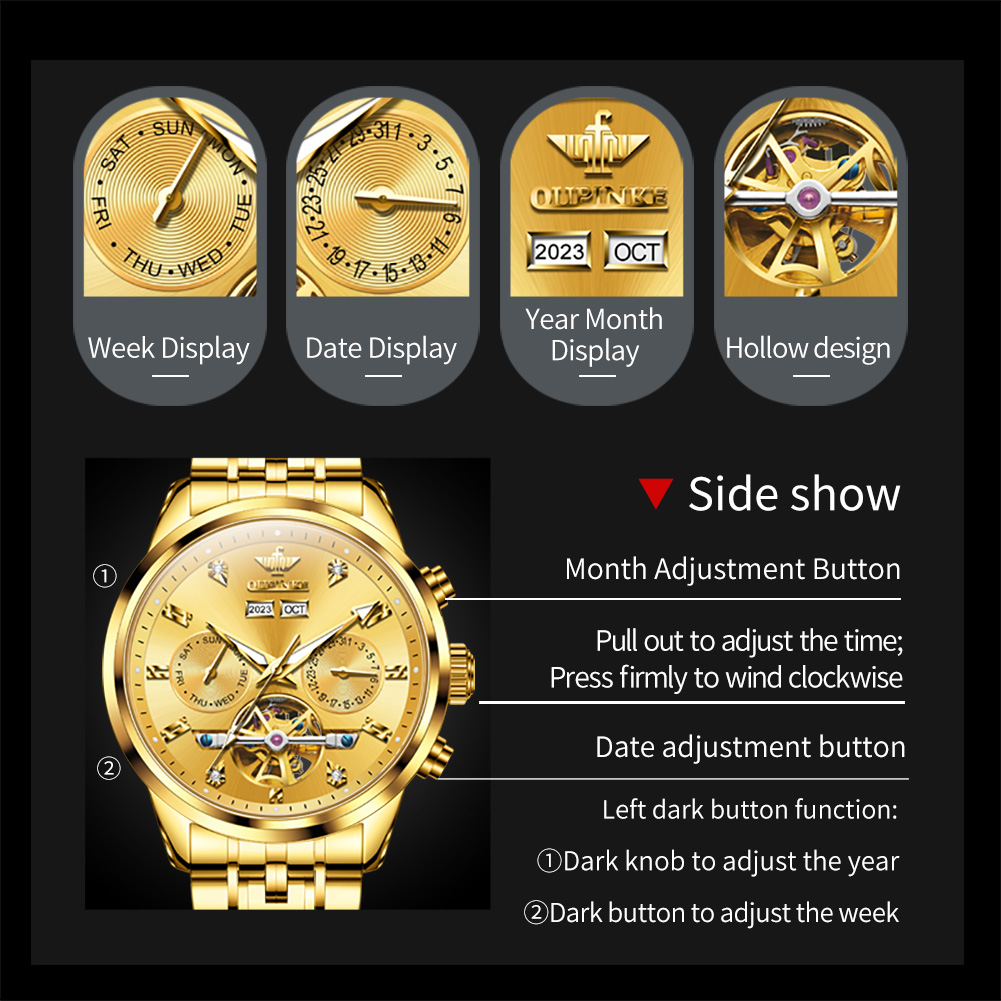 Jam Tangan OUPINKE 3248 Tourbi - Luxury Watch All Brands ulasan dan harga