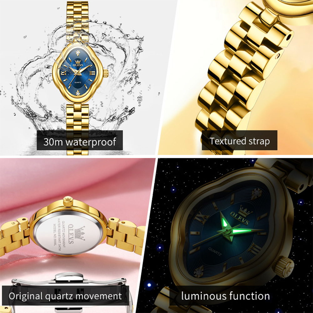 OLEVS Jam Tangan Kuarsa Wanita - Luxury Watch Female ulasan dan harga