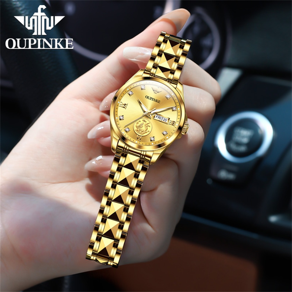 OUPINKE 3259 Jam Tangan Otomat - Sapphire Crystal Display ulasan dan harga