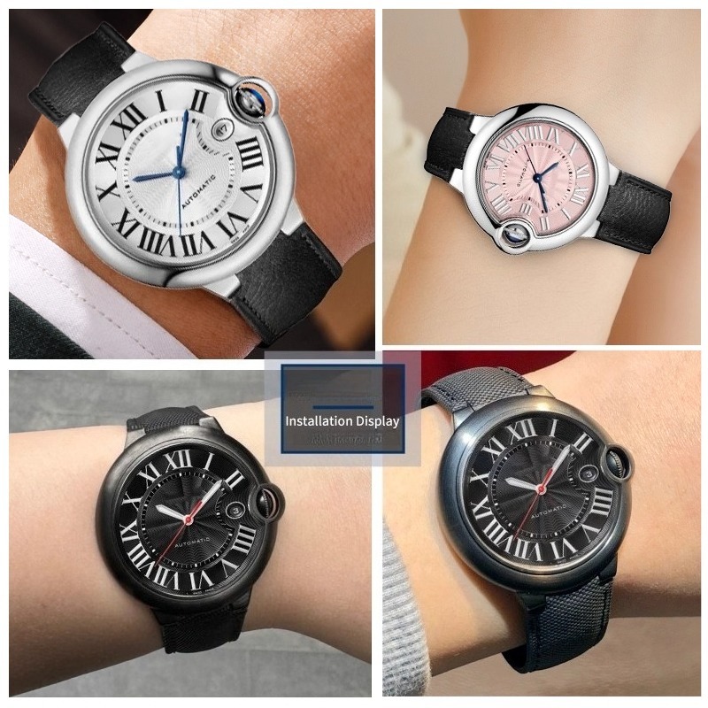 Tali jam kanvas nilon untuk BA - Cartier Watch Ballon Bleu ulasan dan harga
