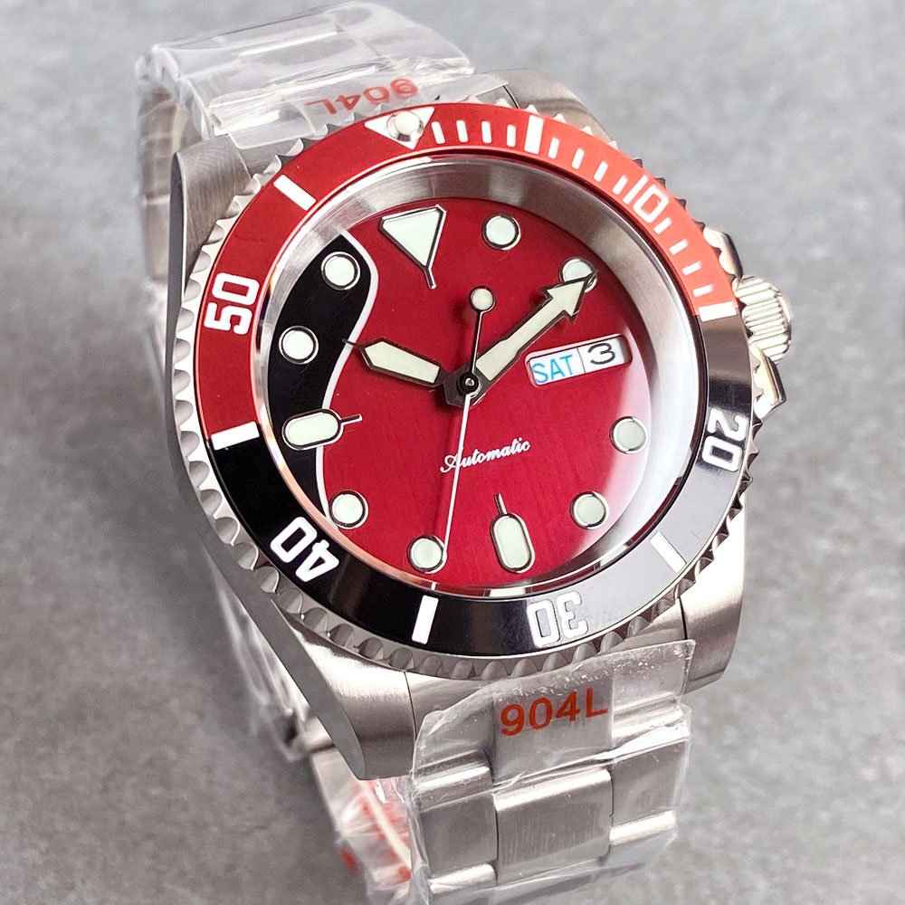 Jam Tangan Mekanik Pria Custom - Sapphire Crystal Display ulasan dan harga