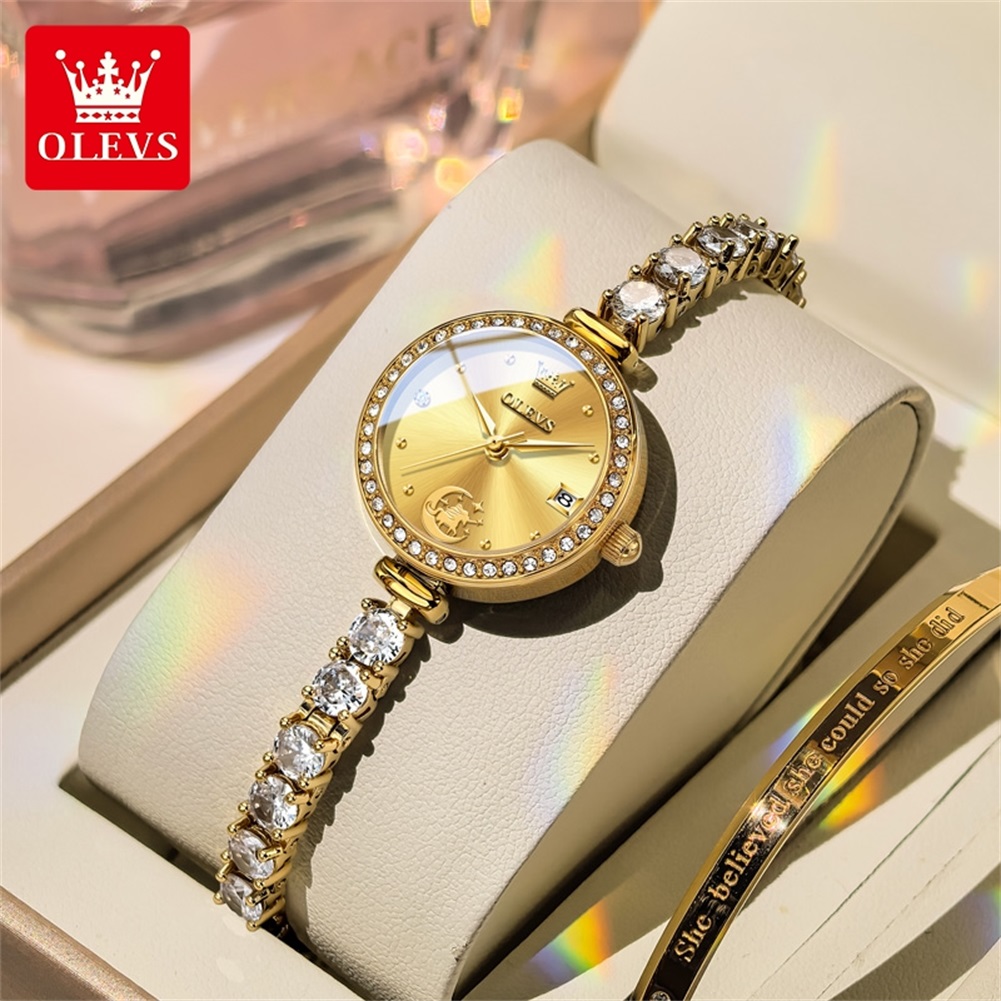 OLEVS Jam Tangan Wanita Asli M - Luxury Watch E Jewellery ulasan dan harga