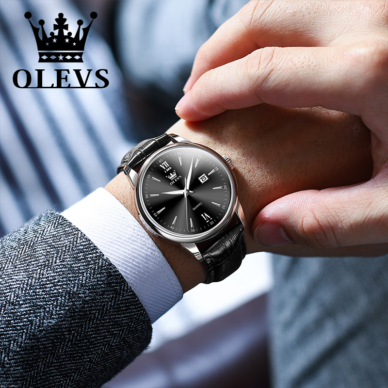 OLEVS jam tangan kuarsa tali k - Luxury Watch Holder For Men ulasan dan harga