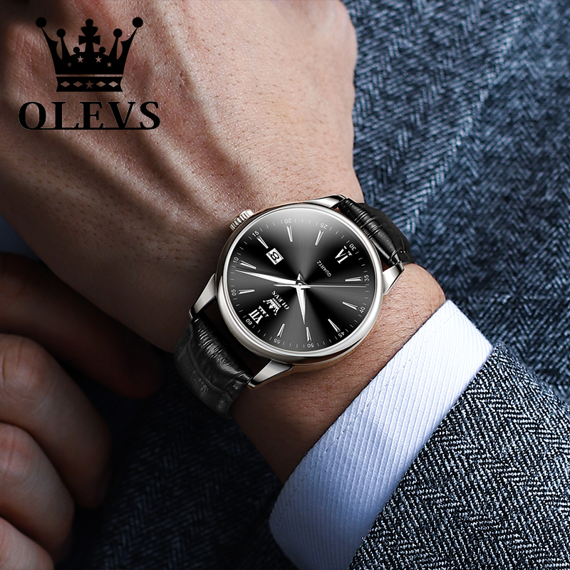 OLEVS jam tangan kuarsa tali k - Luxury Watch Holder For Men ulasan dan harga