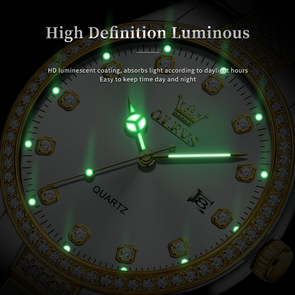 OLEVS jam tangan kuarsa untuk  - Luxury Watch All Brands ulasan dan harga