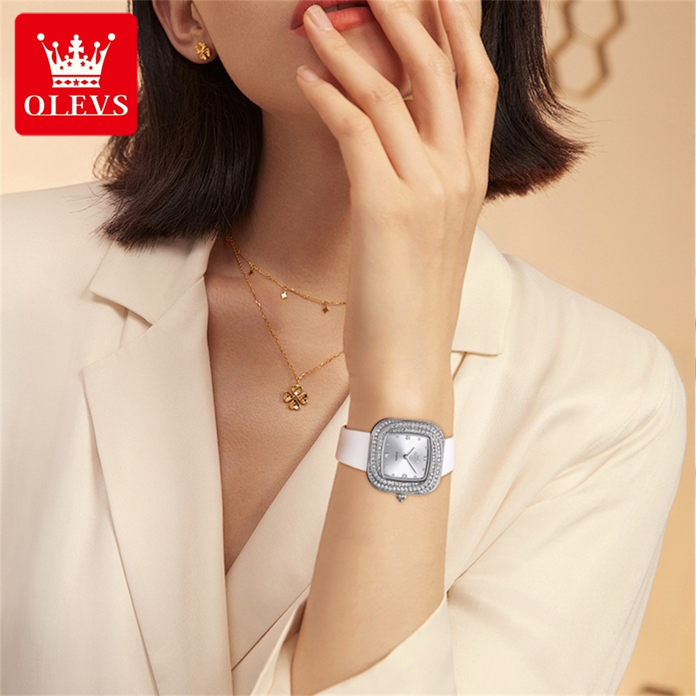 OLEVS 5512 Jam Tangan Kuarsa W - Luxury Watch With Leather Strap ulasan dan harga