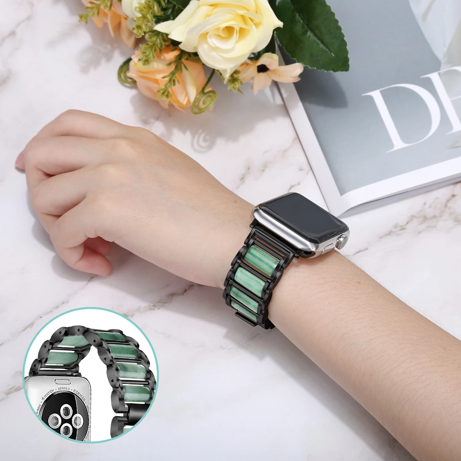 Perhiasan Zamrud + Tali Logam  - Luxury Watch E Jewellery ulasan dan harga