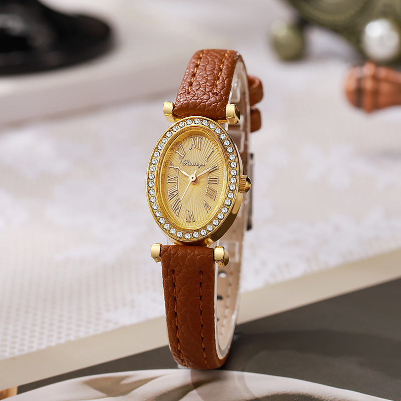 Jam Tangan Mewah Wanita Fashio - Luxury Watch With Leather Strap ulasan dan harga