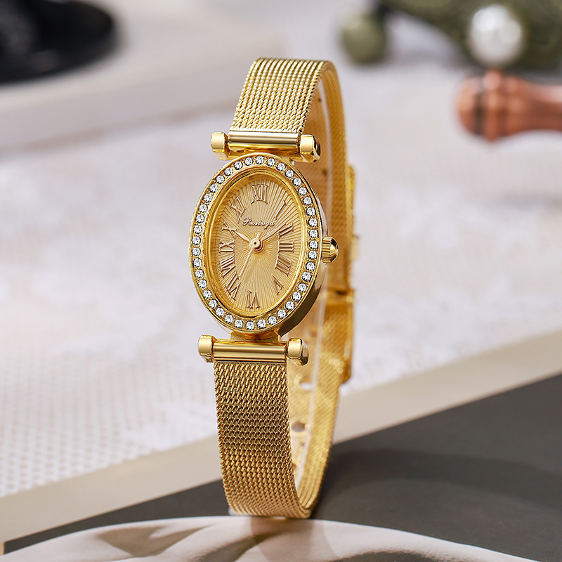 Jam Tangan Mewah Wanita Fashio - Luxury Watch With Leather Strap ulasan dan harga
