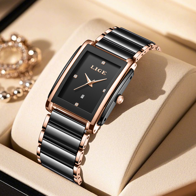 LIGE Jam Tangan Wanita Elegan  - Luxury Watch Packaging Box ulasan dan harga