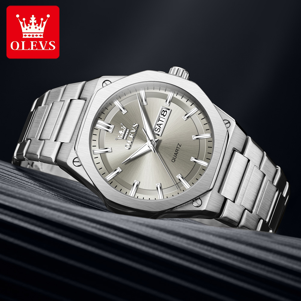 Jam Tangan Quartz Pria OLEVS 3 - Luxury Watch Holder For Men ulasan dan harga