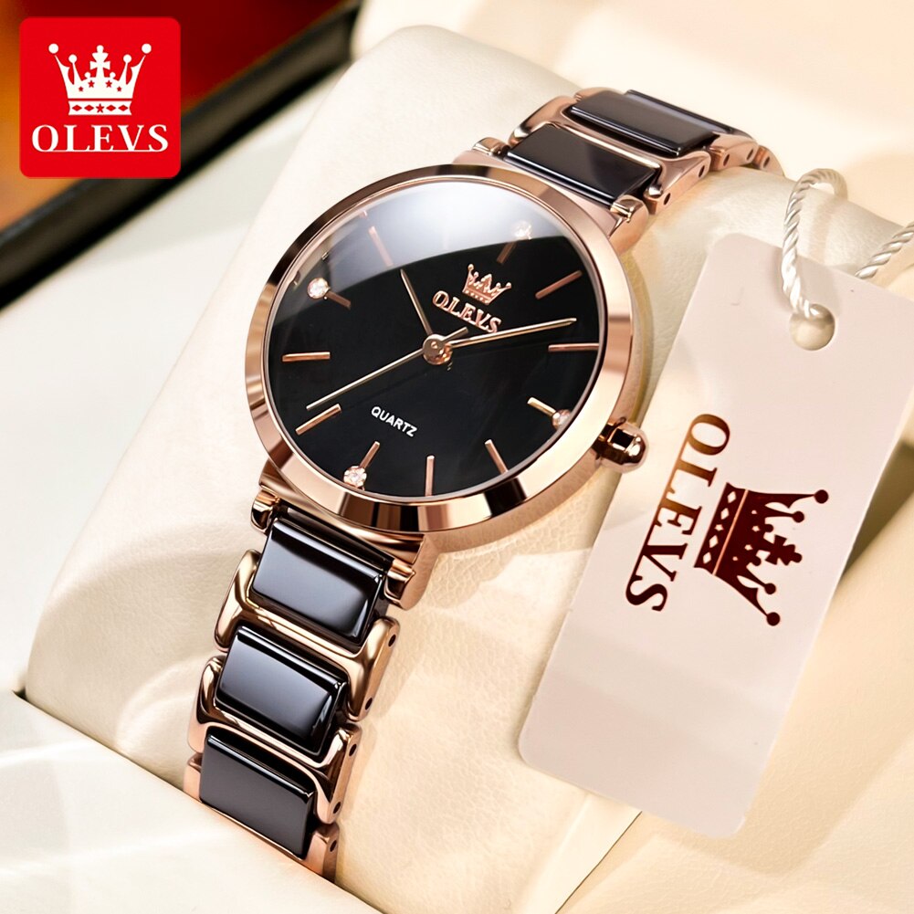 OLEVS jam tangan kuarsa untuk  - Luxury Watch Female ulasan dan harga