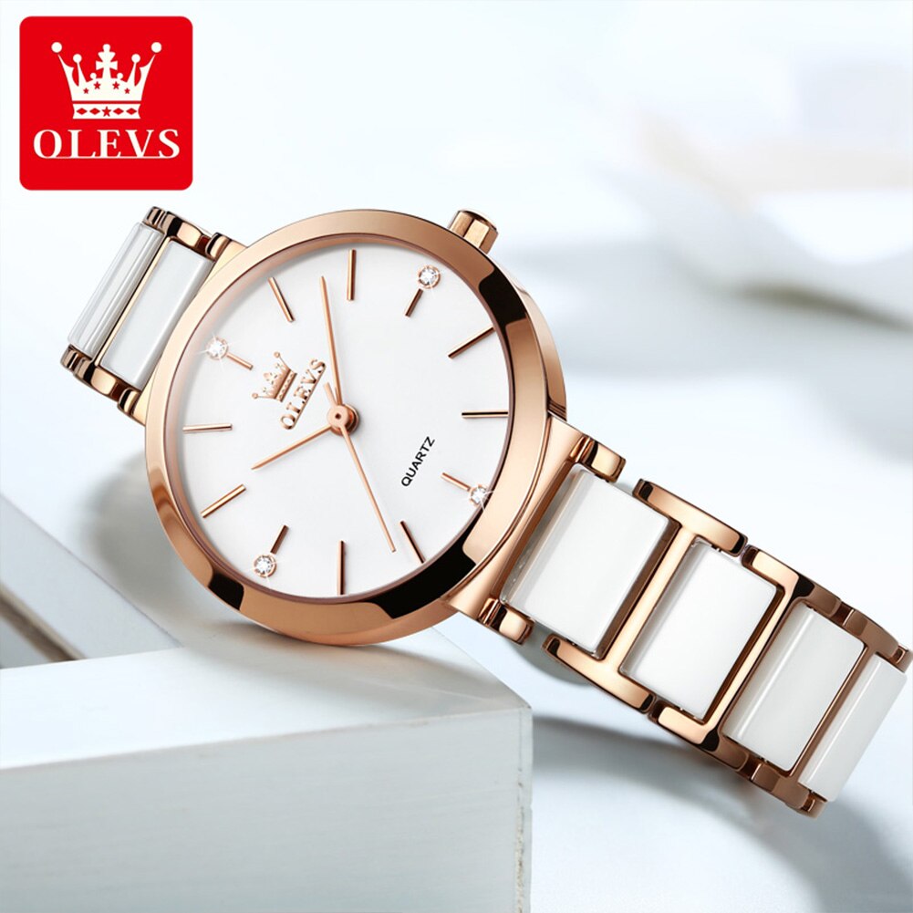 OLEVS jam tangan kuarsa untuk  - Luxury Watch Female ulasan dan harga