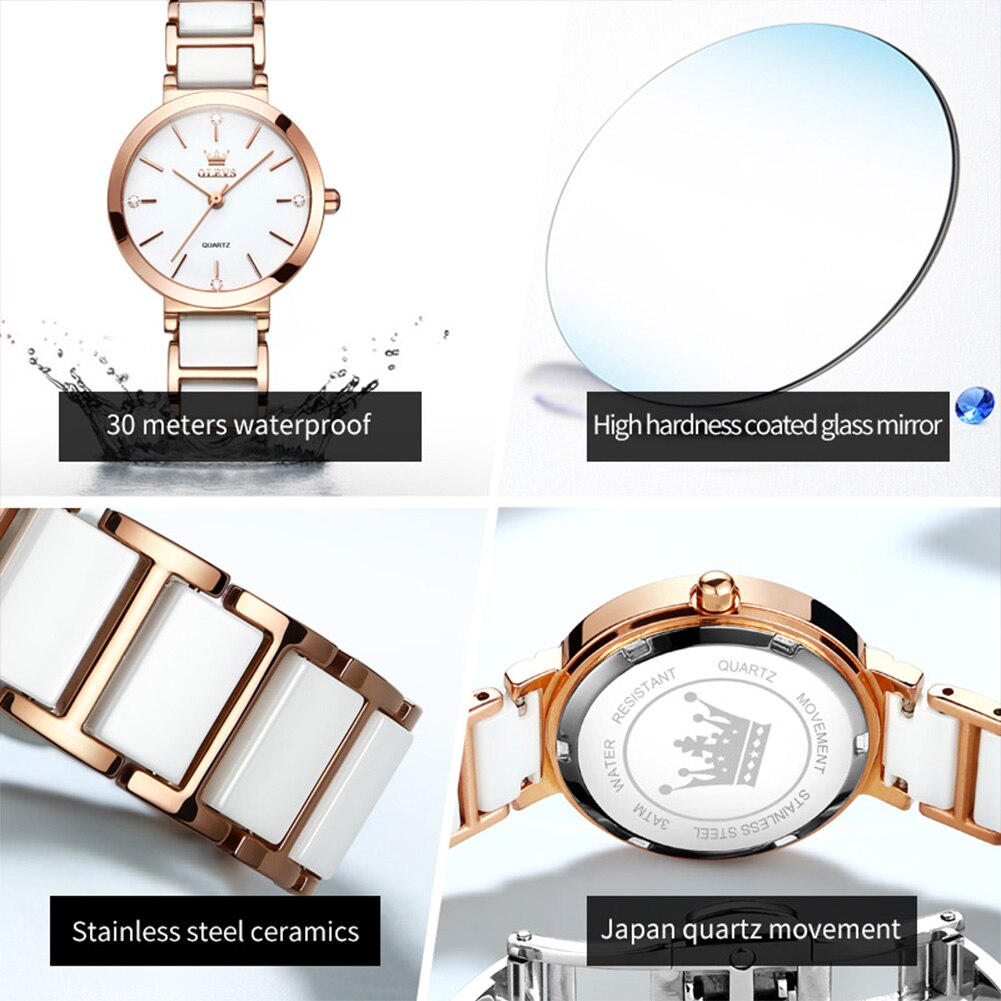 OLEVS jam tangan kuarsa untuk  - Luxury Watch Female ulasan dan harga