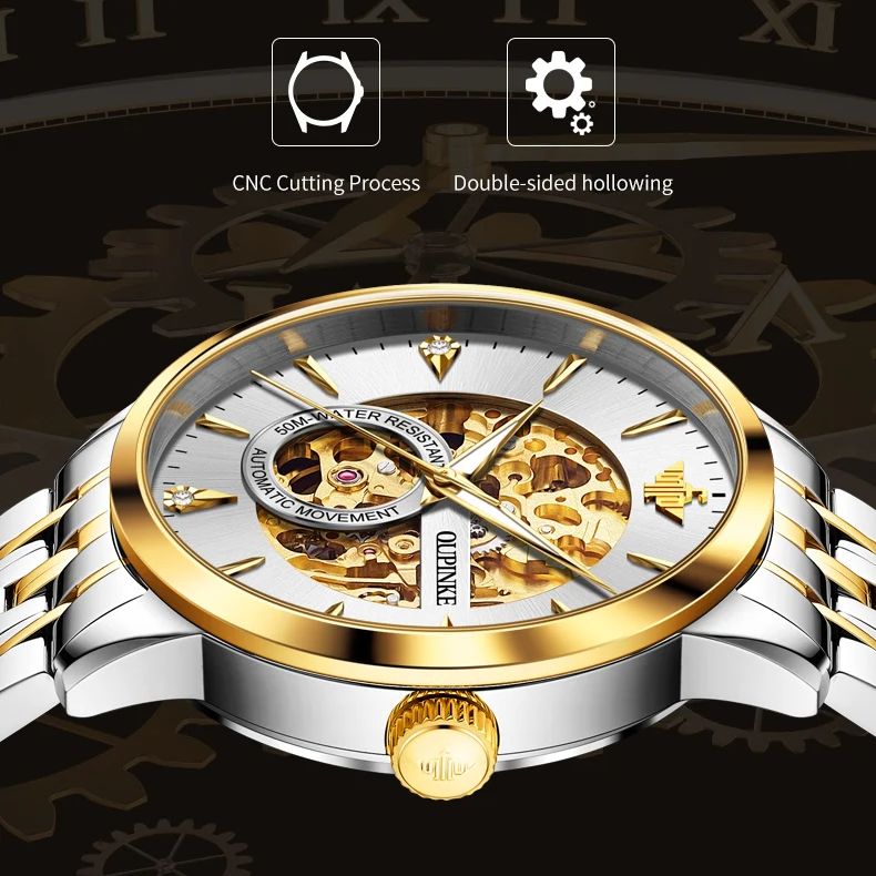Jam Tangan Mekanik Pria OUPINK - Luxury Watch All Brands ulasan dan harga